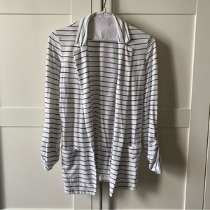 Uniqlo knit blazer / striped blazer